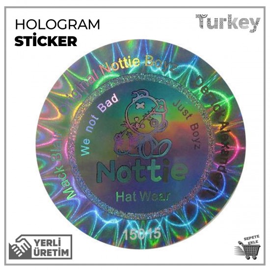 Hologram Sticker Etiket Yapıştırma